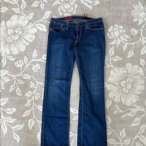 Ag Adriano Goldschmied Blue Straight Leg Jeans